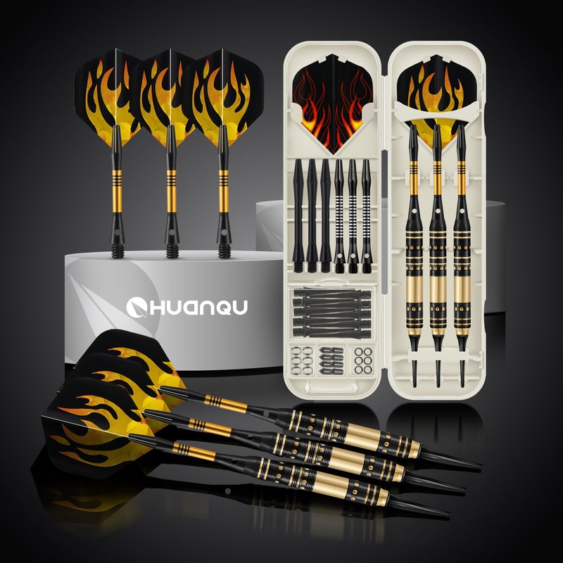 HUANQU Soft Tip Darts Set – 3 Pack Professional Darts