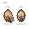 Sunlit Vintage Picture Frame 5x7 Inch, Oval Antique Photo Frames