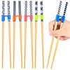 5 Pairs Reusable Chopstick Helpers Non Slippery Training Chopsticks for