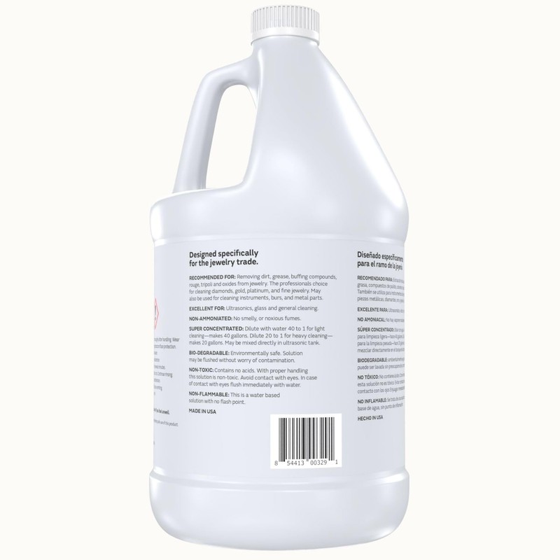 GemOro Jewelry Cleaner Solution Concentrate | for Ultrasonic Machines |
