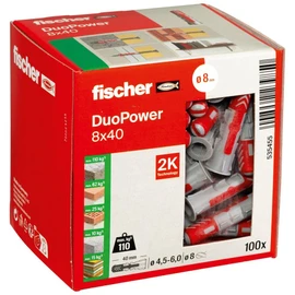 フィッシャー ナイロンプラグ “デュオパワー” 10×50(50本入) 535456