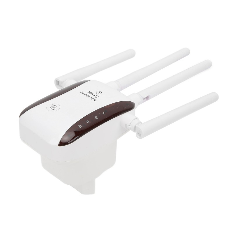 WiFi Range Extender 300Mbps 4 Antennas Wireless Signal Repeater Amplifier