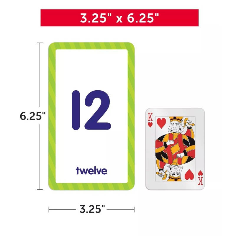 Scholastic Flash Cards: Numbers 0 – 100, 56 cards ,