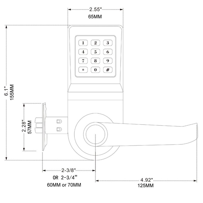 HAIFUAN Digital Door Lock,Unlock with Remote Control, M1 Card, Code