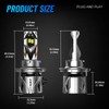 9008/𝑯13 Fog LED Bulbs Upgrade, 900% Brighter 95,000LM, 240W Performance,