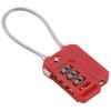 Vanguard TSA Lock, Wire Lock, Small, Lightweight, Key, 3-Digit, Dial-type,