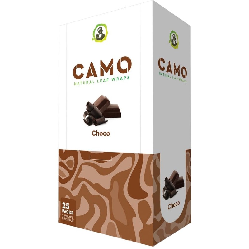 Afghan Natural Leaf Camo Wraps Chocolate 6 Packs - 30