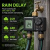GIEX Rechargeable Sprinkler Timer 2 Zone, Programmable Water Hose Timer