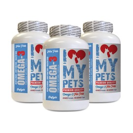 Fish Oil for Cats Spray - Omega 3 Fatty ACIDS for Pets - Dogs and Cats - Premium Health - cat Omega 3 Treats - 540 Softgels (3 Bottles)