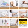LEVERLOC Suction Cup Shower Shelf, Corner Shower Caddy 2 Pack