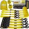 AUGO Ratchet Straps Heavy Duty 4 Pack -15 FT -