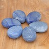 Lebensquelle Plus Blue Quartz Drop Pendant, Drilled Tumbled Stone Pendant