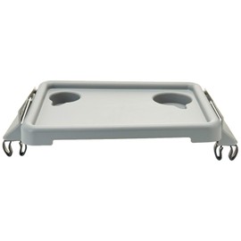 Graham-Field Lumex Folding Walker Tray with Cup Holders Easy Install Sturdy Clip On Brackets