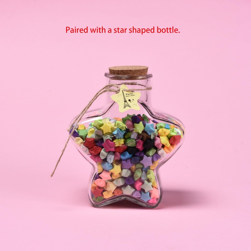 2700 Sheets Origami Star Paper Strips for DIY Hand Art