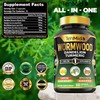Wormwood Supplement - 6in1 with Dandelion, Turmeric, Black Walnut, Apple