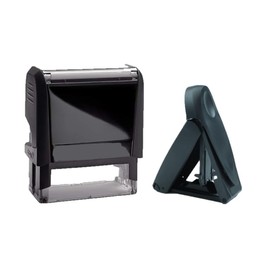 Black 4913 Self Inking Rectangular Stamp for Desk and Black 9413 Rectangular Pocket Stamp for Mobility Combo Pack - Wisconsin