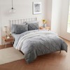 5 Piece Comforter Set Bed in a Bag Ombre Pintuck