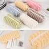 HABUAETY Small Pencil Pouch Makeup Plush Pen Bag Women Office