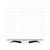 150PCS Eyebrow Stencil Ruler Clear Scale Transparent Eyebrow Shape Positioning