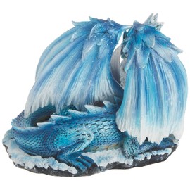 StealStreet SS-G-71533 Light Blue Dragon Mom with White Baby Statue Figurine, 7"