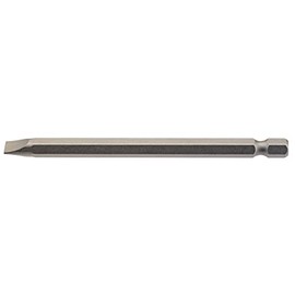 Draper 64351 6.5mm 1/4" Hex Plain Slot Insert Bit 100mm Long