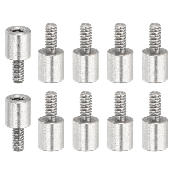PATIKIL 10 Pcs M2x6+4mm Stainless Steel Standoff Extension Posts Screws,Metric