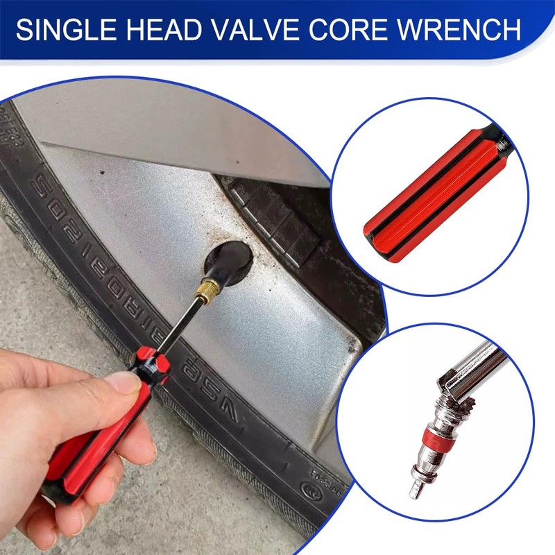 HQRNYP 3PCS Tire Valve Stem Removal Tool, Valve Core Removal