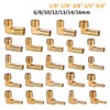 HATOOLHA® Brass Elbow 90 Degree Elbow Hose Fitting Adapter 1/2"