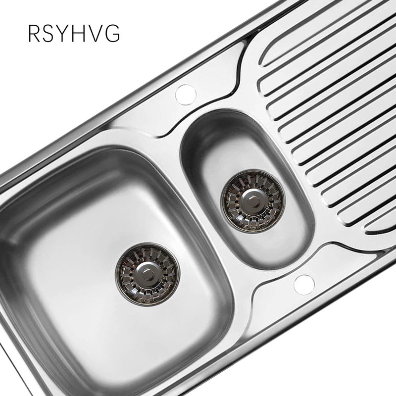 RSYHVG 2PCS Sink Strainer Plug,Kitchen Sink Stainless Steel Thicken Strainer