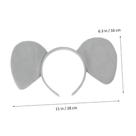 FOMIYES 4pcs Cartoon Elephant Ear Headband for Women Creative Animal Headband for Parties Festivals Comfortable Hair Accessory for Lightweight Stylish Dress Up Costume Prop