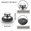 2 Pack Steel Wool Scrubber with Handle - Includes 2