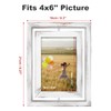 Egofine 2 Pack 4x6 Rotating Floating Picture Frames,Double-Sided Display with