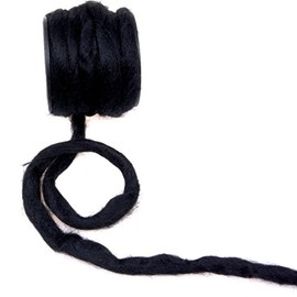 '"Wool Roll On Cotton Cord – Black – 10 mm – 9 M – 3600 016
