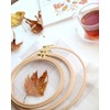 Nurge Premium Beech Wood Gold Clasp Embroidery Hoop 8mm (220mm