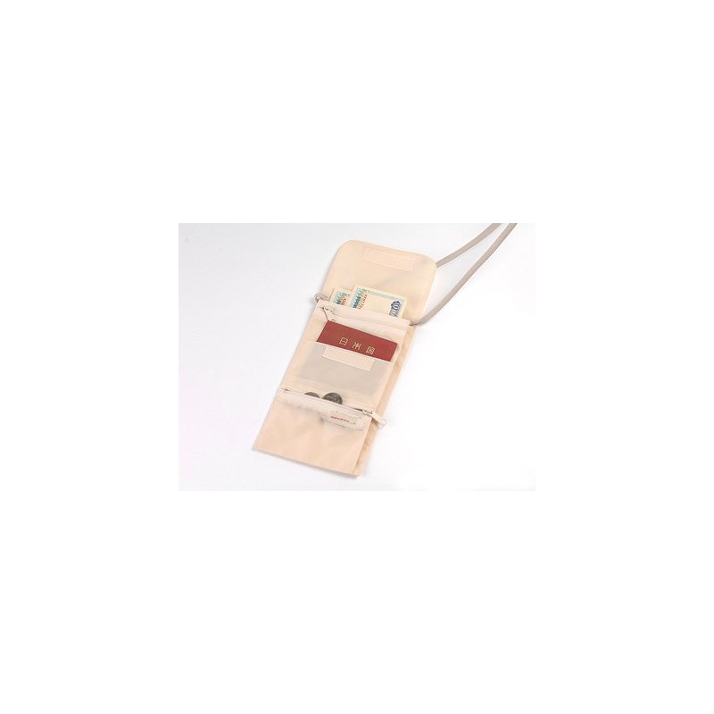 Walking the Earth Security Pouch, Beige, Convenient Travel Goods