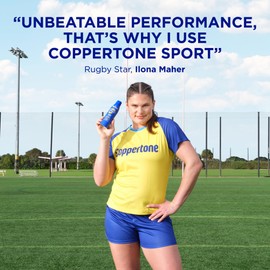 Coppertone Sport Sunscreen Spray, Broad Spectrum SPF 50 Water Resistant Spray Sunscreen, 5.5 Oz and Coppertone Sport Sunscreen Stick, SPF 40, 1.5 Oz
