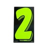 CarBowz EZ Line Vinyl Decals for Cars Chartreuse Large Number