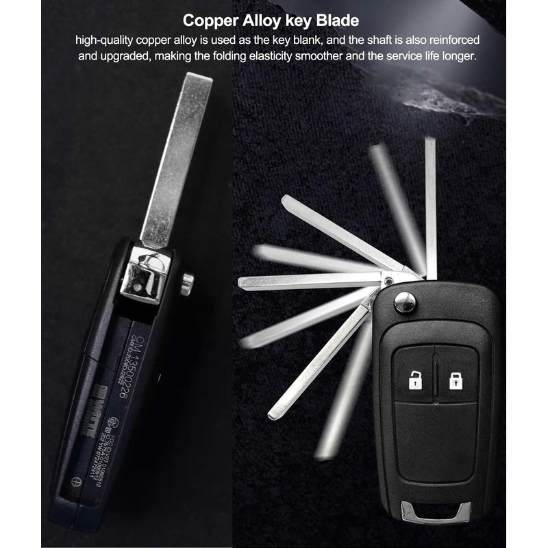 Heart Horse 2 Button Key Shell Remote Control 433 MHz