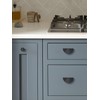 JIASENBAO 5 Pack Black Cabinet Pulls 3" Hole Center Cup