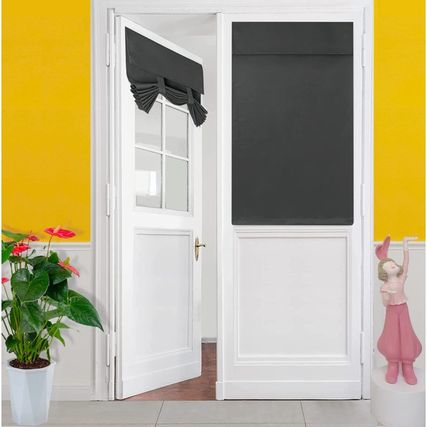 E-HAO French Blackout Front Door Curtain (26" w x 40"