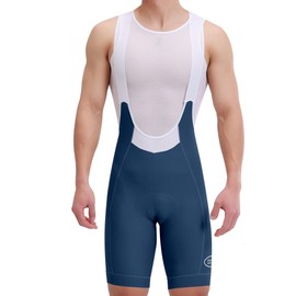 INBIKE Men's Cycling Bib Shorts with Pocket, 3D Padded Bike Bib Shorts, Breathable Biker Shorts for Bicycle Spinning Biking Persian Blue