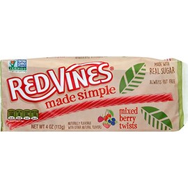 Red Vines, Licorice Twists Mixed Berry, 4 Ounce