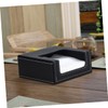 COLLBATH 2pcs Tissue Box Holder Stylish Pu Leather Napkin Storage