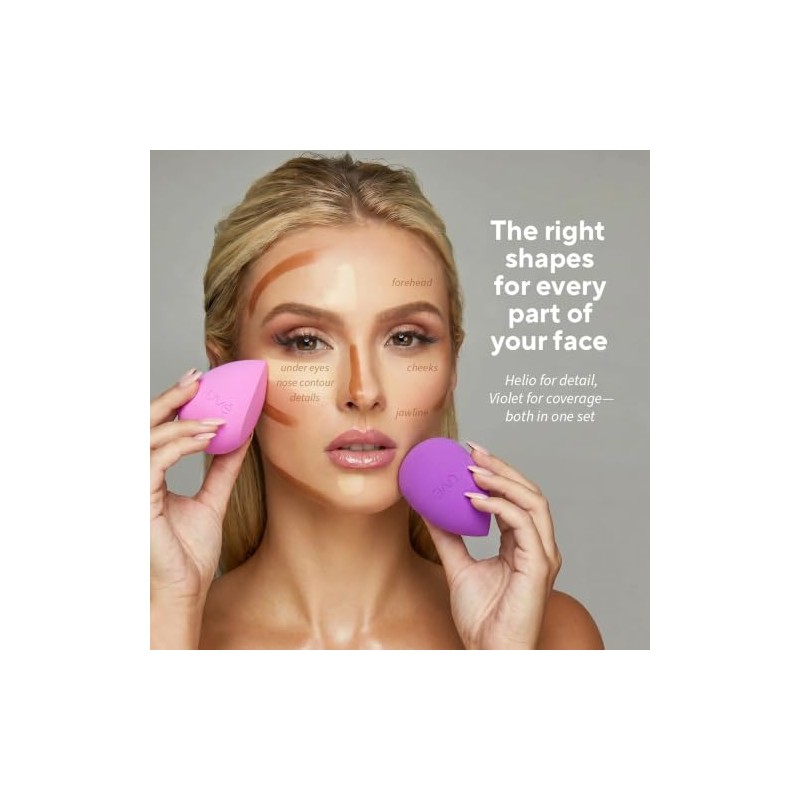 UVé Set de Esponjas para Difuminar Maquillaje, Aplicación Sin Vetas