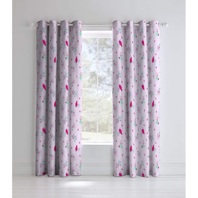 Catherine Lansfield Fairies Easy Care Single Duvet Set Pink