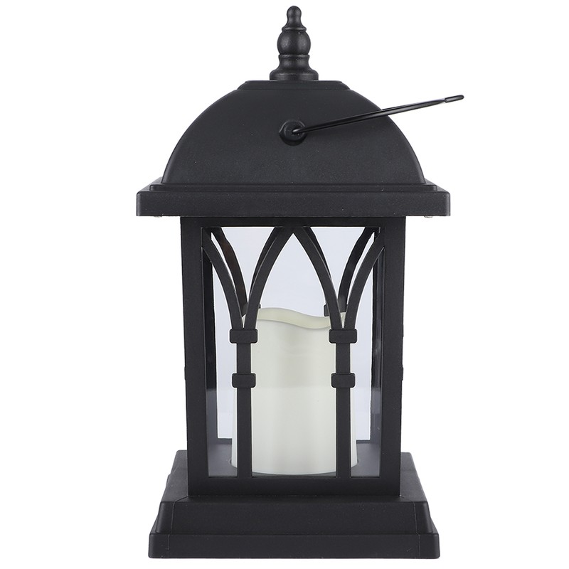 Outdoor Hanging Solar Lantern LED Candle Flame Light for Garden
