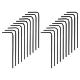 HARFINGTON 20pcs Hex Key Wrench 1/20" L-Shape Hexagon SAE Wrenches Chrome Vanadium Steel Repairing Tool for Home Repair, Black