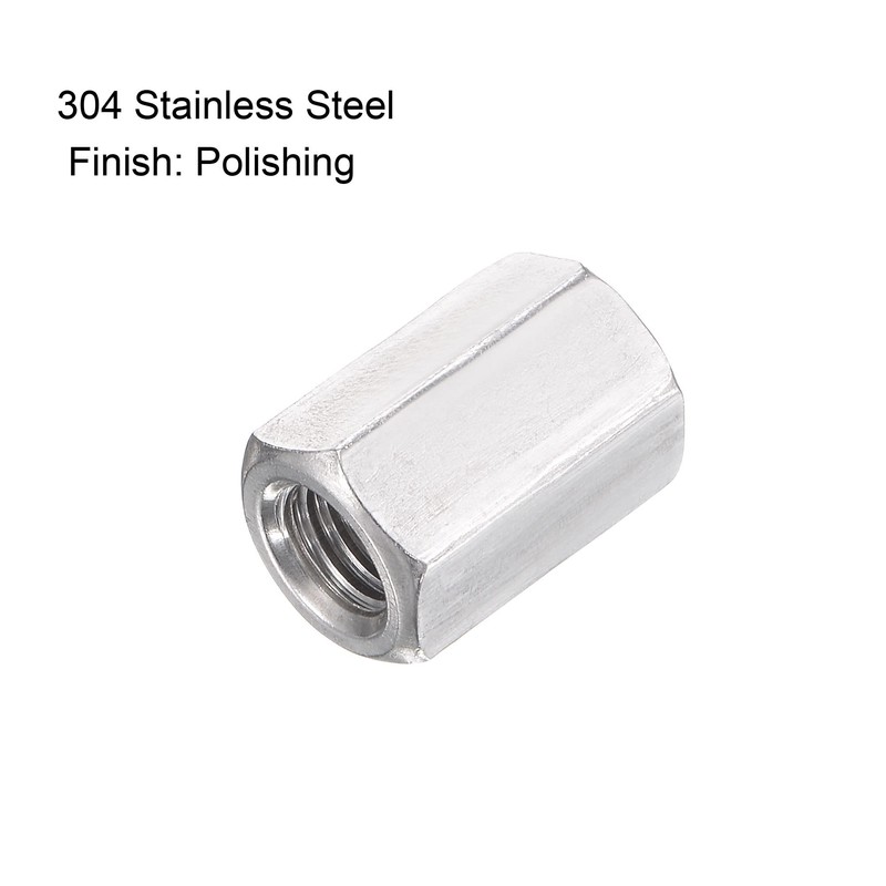 sourcing map M8 x 1.25-Pitch 20mm Length 304 Stainless Steel