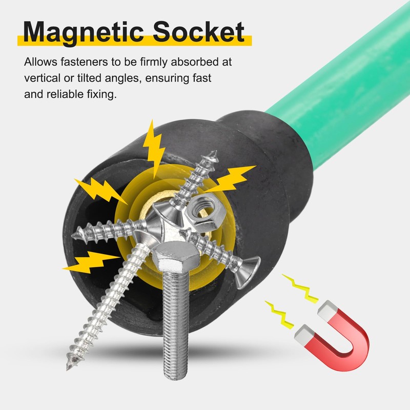 sourcing map 2pcs Nut Driver Drill Bit 5/16 Inch Socket
