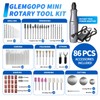 Mini Rotary Tool Kit with Copper Core Motor & 86